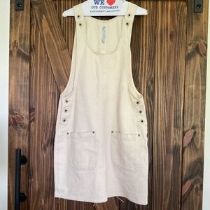 Vintage 90s Denim Overall Bib Jean Dress